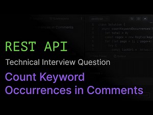 Count Keyword Occurrences in Comments | REST API Coding Interview Challenge