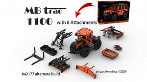 LEGO MOC-202715 42177 MB Trac 1100 with 8 Attachments (Technic 2024)