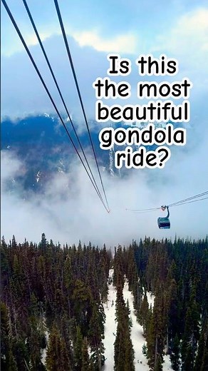 POV: You’re floating above the clouds in Whistler 🚠☁️