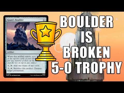 5-0 Trophy 🏆 Giant's Boulder is Absolutely Cracked in Monster Tron | Pauper MTG