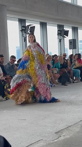 You get it?? Cause it’s a pom pom dress?! @area #fashion #nyfw #style #runway #model #fashionweek #fashionshow | HauteleMode