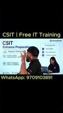 CSIT Entrance Preparation + FREE IT Training 🚀 | Classes Start 1st Jestha!