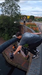 Voted the best splash in storror water challenge history. King Splasher Powell 👑 #parkour #storror #waterchallenge | Storror