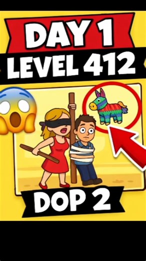 DOP 2 Level 412 Solve | Tricky Puzzle Solution#dop2 #dop2level412 #deleteonepart #puzzlegame