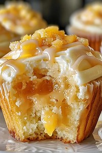 Honey Peach Cream Cheese Cupcakes FuII Recıpe in Fırsτ Coʍmеոτ 👇 Enjoy ❤️👇 | Feast bite