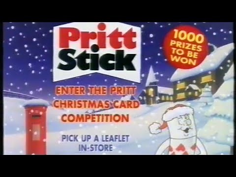 Pritt Stick glue advert - 9th November 1994 British television commercial