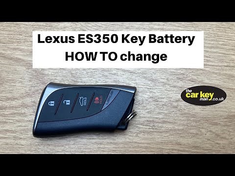 Lexus ES350 key battery HOW TO Change LS500 ES300