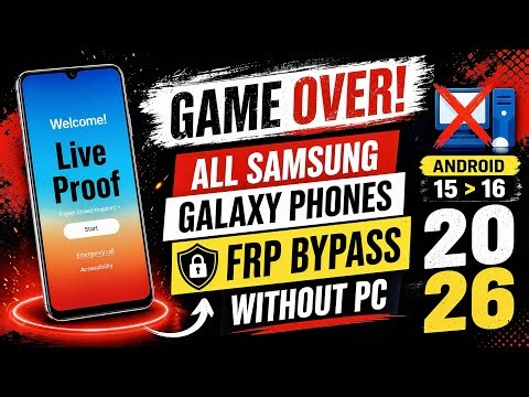 All Samsung FRP Bypass 2026 | Android 16 Unlock Without PC | Latest Security Patch (Easy Method)