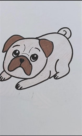 Puppy 🐕🐕 drawing 🥺 #drawingtechniques #artideas