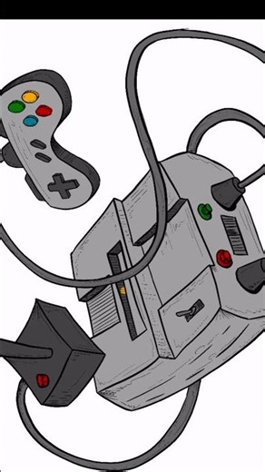 Video game console combo #procreatetimelapse #ipadart #digitalillustration