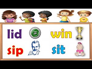 Three letter words phonics | Short Vowel I Word Families with Pictures |Kindergarten Learning Videos
