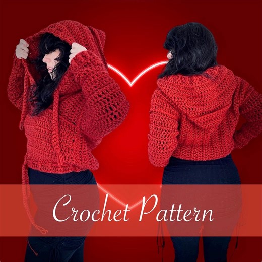 Made-to-measure Crochet Hoodie Pattern, Scrap Yarn Sweater (instant Download, PDF) - Etsy Canada