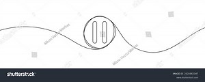 Pause Icon Continuous Line Drawing Style Stock Vector (Royalty Free) 2620862047 | Shutterstock