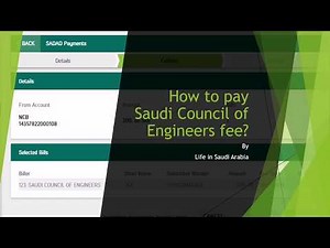 How to pay Saudi Council of Engineers fee?