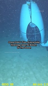 The remains of the OceanGate’s Titan Submersible was seen laying on the ocean floor by the U.S. Coast Guard. | Access