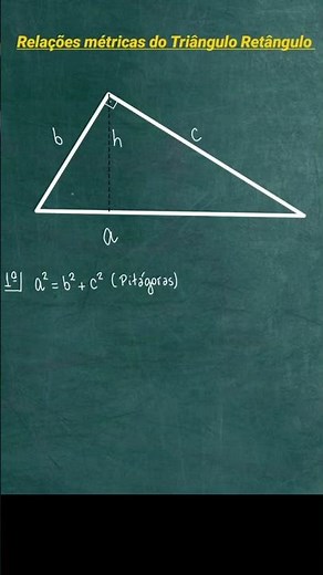 Essas 5 relações do triângulo você nunca aprendeu assim #matemática #aprenda #geometria