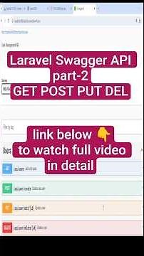 Laravel Swagger API Tutorial Part 2 | CRUD APIs (GET POST PUT DELETE) with Examples