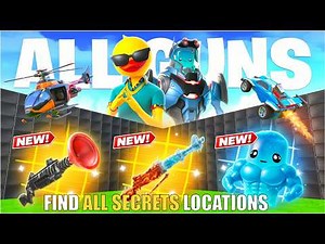 MEGA 1V1 ALL GUNS & VEHICLES MAP FORTNITE CREATIVE - FIND ALL SECRETS LOCATIONS PART 13 (ALL CODES)