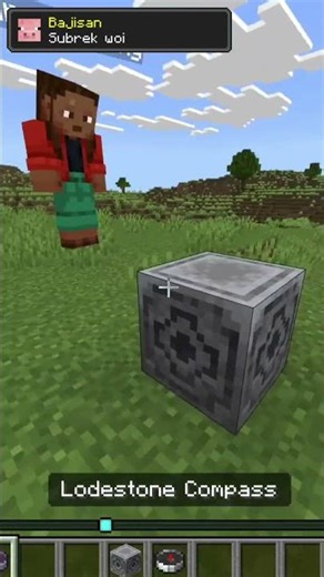 how to use a Minecraft compass #minecraft