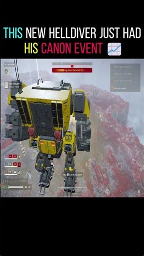 This New Helldiver Just Had His CANON EVENT! 📈 | #helldivers2 #gaming #shorts