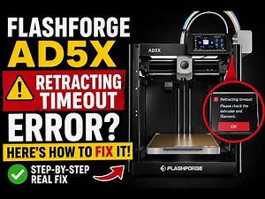 Flashforge AD5X Filament Error - How to Fix it!