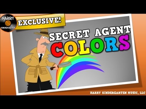 SECRET AGENT COLORS (song for kids about locating colors in the room)