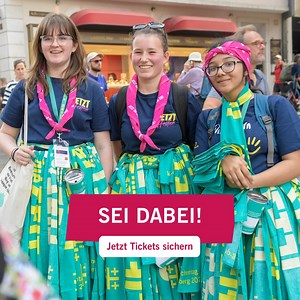 Der Kirchentag kommt nach Hannover!😍 Das bedeutet: Fünf Tage voller Kultur, Glaube, Austausch und vor allem jede Menge Spaß. Sei vom 30. April bis 4. Mai 2025 dabei und feiere mit tausenden Menschen unter dem Motto „mutig – stark – beherzt“.🙌 Teil des Programms sind Joy Denalane Max Herre Luisa Neubauer Marquess Bodo Wartke Anna-Nicole Heinrich und viele mehr.🔥 Klingt gut?😎 Dann sicher dir jetzt dein Ticket➡️ https://www.kirchentag.de/tickets | Deutscher Evangelischer Kirchentag