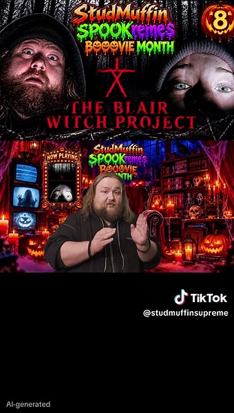 For Episode #8 of StudMuffin SPOOKreme’s BOOOVIE MONTH, we’re diving into THE BLAIR WITCH PROJECT! This is one of those movies that genuinely messed me up as a young horror fan. How can a movie show you practically NOTHING and still be one of the scariest films ever made? Sometimes, what you DON'T see is far more terrifying than what you do! We’re also exploring Film Theory’s dark take on the movie that might change how you watch it forever! Like, comment, and follow/subscribe for more spooky mo
