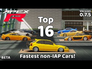 Top 16 Fastest F2P Cars In APEX Racer - Version 0.7.5 BETA