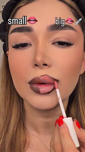 Anisa Hukmova on Instagram: "small lips big lips which you prefer?"