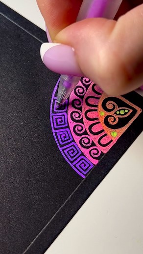 Senya Blinskaia on Instagram: "Back to drawing loveliest rainbows after a short break🌈 Merry Christmas to all of you dears❤️ Super bright and colorful gel pens from @karinmarkers #artreels #artreel #mandalaart #mandalapattern #mandala #mandaladrawing #coloring #papercraft #diycrafts #scrapbooking #howtodraw #easydrawing #drawingtutorial #pendrawing #ink #drawing #zenart #doodles #doodling #viral #aestheticart #rainbow #colors #reelitfellit #art #rainbowart #artist #karinmarkers #gelpens #statio