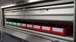High capacity storage for spare parts and components - Automatic storage shelf