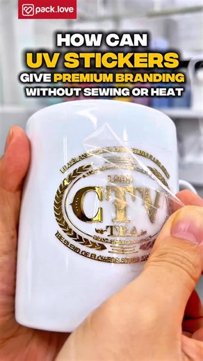 Custom_packaging_labels on Instagram: "How can UV stickers give premium branding without sewing or heat? ⁠ - PACK.LOVE CUSTOM PACKAGING & LABELS -⁠ 👉Small Quantity Packaging and Labels Manufacturer.⁠ 👉MOQ 100pcs⁠ 👉Ship worldwide.⁠ ⁠ #avntspace #brandowner #clothingbrandowner"