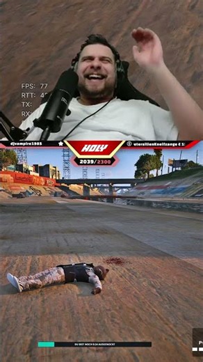 Parachute escape goes wrong?! 😂🔥 | JustNdrew on Twitch | GTA RP #shorts #twitch #streamer #rpg