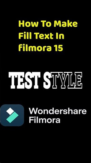 Fill Text Animation in Filmora 15 #shorts #viralvideo #trending #viralshorts #reels