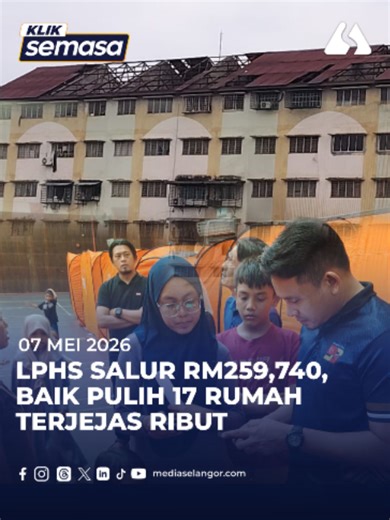 Kerja baik pulih bumbung membabitkan 17 unit rumah di Pangsapuri Kos Rendah Blok 84, Seksyen 24 di sini yang terjejas akibat ribut pada 25 April lalu, kini sedang giat dilaksanakan menerusi peruntukan kecemasan berjumlah RM259,740. Ahli Dewan Negeri (ADN), Batu Tiga Danial Al-Rashid Haron berkata bantuan daripada Lembaga Perumahan dan Hartanah Selangor (LPHS) itu memberi kelegaan kepada penduduk yang sebahagiannya masih ditempatkan di pusat pemindahan sementara (PPS) Dewan Dahlia, Seksyen 24, Sh