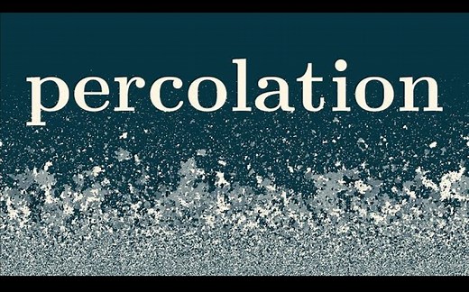 【youtube机翻】Percolation:一种描述数学状态转移过程的模型