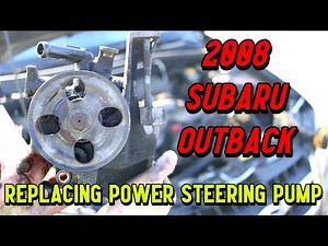 Easy DIY: Replace Power Steering Pump On 2008 Subaru Outback 2.5 by ‪@GettinJunkDone‬
