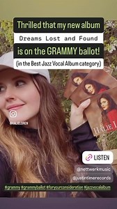 I know this might be older news to some of my friends & followers here who saw my previous post and stores about this, but I’m posting again because I’m SO thrilled that my new album “Dreams Lost and Found” is included in two categories on this year’s Grammy ballot (“Best Jazz Vocal Album” and “Best Jazz Performance”)! 🙏✨ There are so many amazingly talented people included in the list of this year’s contenders — thanks to every voting member who takes the time to listen to and consider all the
