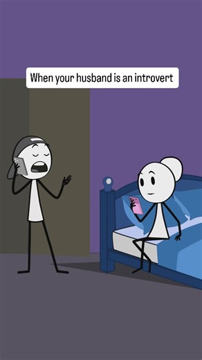 Alchemy Animation on Instagram: "Audio Credits :@bam_and_bri_nation When your husband is an introvert #husbandandwife #husband #introvert #marriedlife #gaminglife"