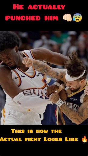 This is how the REAL NBA fight Looks like 😰