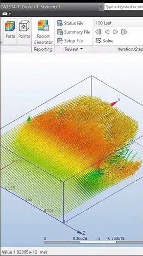 NACA AirFoil Wind Tunnel Simulation #AutodeskCFD#autodesk#cfd#simulation