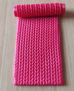 Digital STL File Download _ Mini Size, Polymer Clay Tools, Polymer Clay Texture Roller, Ceramic Texture Roller, Sweater Knitting Texture - Etsy