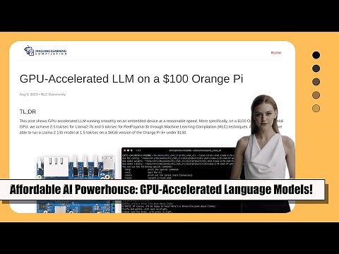 GPU-Accelerated Language Model Compilation on Orange Pi: Affordable AI Powerhouse!