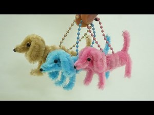 🐾 EASY Pipe Cleaner Dog Keychain | Pipe Cleaners Keychain Tuttorial | Animals pipe cleaner