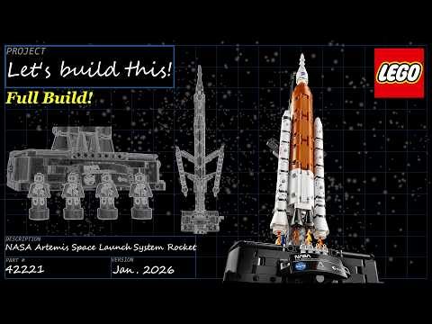 Let's build this live! - LEGO Technic - 42221 NASA Artemis Space Launch System Rocket - Full build!