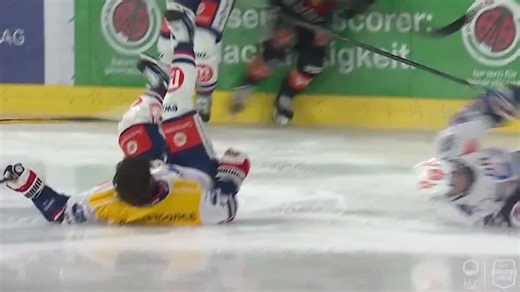 National League: Malgin verletzt sich nach Crash mit Teamkollege