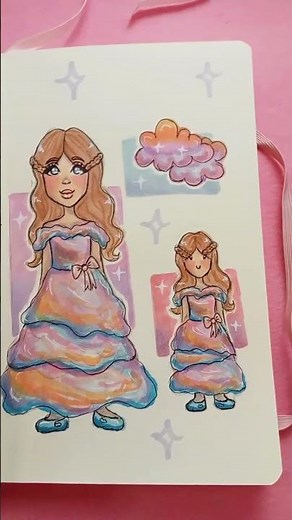 drawing my oc (original character)💖☁️🌇 #art #oc #drawingprocess #drawingchallenge