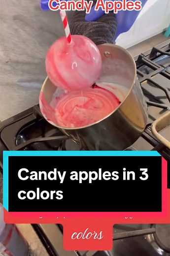 Candy Apples Tutorial: 3 Colors from One Sugar Batch