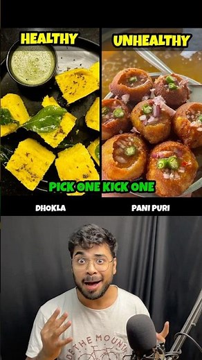Healthy vs Unhealthy Food. Pick One Kick One 😱🍕
